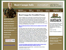 Tablet Screenshot of boot-camps-info.com